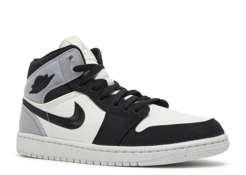 WMNS AIR JORDAN 1 MID SE LIGHT STEEL GREY CANVAS