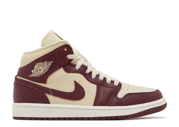 WMNS AIR JORDAN 1 MID SE SPLIT - BEACH CHERRYWOOD