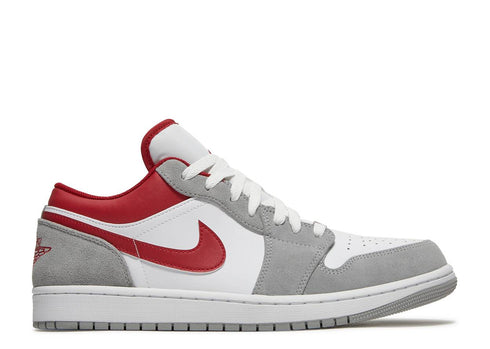 AIR JORDAN 1 LOW SE LIGHT SMOKE GREY GYM RED thawr limited