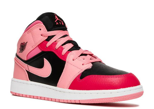 AIR JORDAN 1 MID GS CORAL CHALK