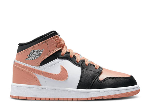 AIR JORDAN 1 MID GS WHITE LIGHT MADDER ROOT