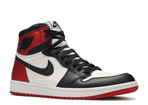 AIR JORDAN 1 SATIN BLACK TOE WMNS