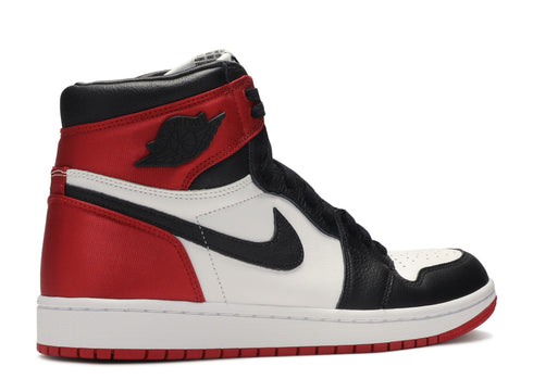 AIR JORDAN 1 SATIN BLACK TOE WMNS
