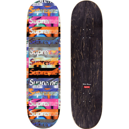 SUPREME DISTORTED LOGO SKATEBOARD
