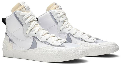 SACAI X BLAZER MID WHITE GREY