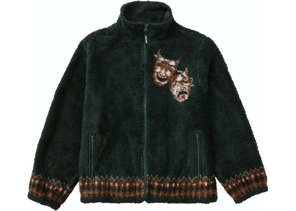 SUPREME DRAMA MASK FLEECE JACKET DARK GREEN
