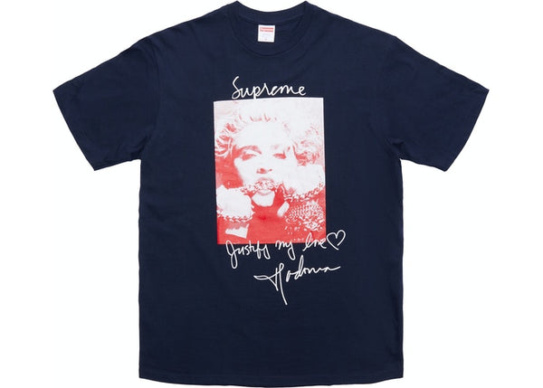 SUPREME MADONNA TEE NAVY