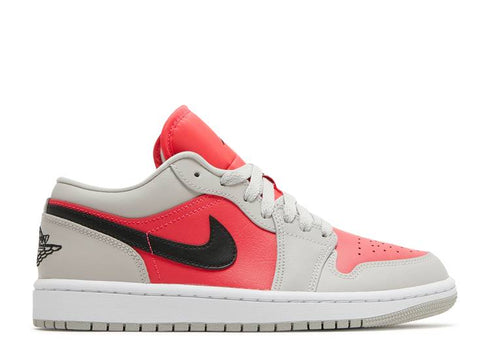 WMNS AIR JORDAN 1 LOW LIGHT IRON ORE SIREN RED
