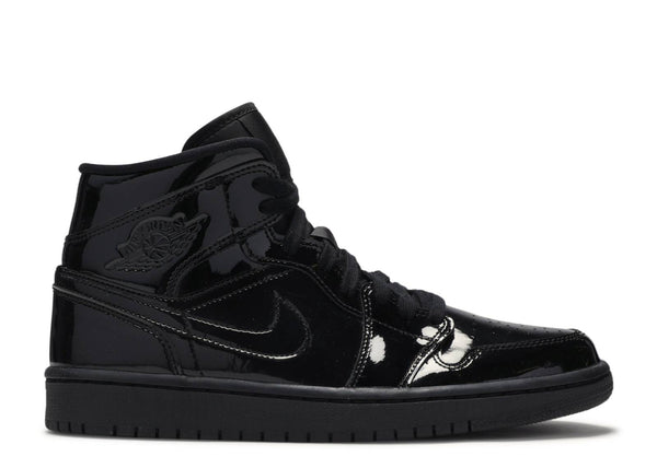 WMNS AIR JORDAN 1 MID PATENT SE TRIPLE BLACK