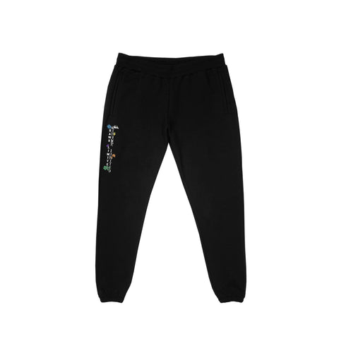 THAWR BLACK TRACKSUIT FLOWER FEST